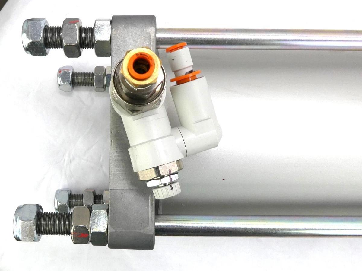 Used SMC CDS2B125TN-650-DUX00227 Tie Rod Pneumatic Air Cylinder Cs2 Working Surplus