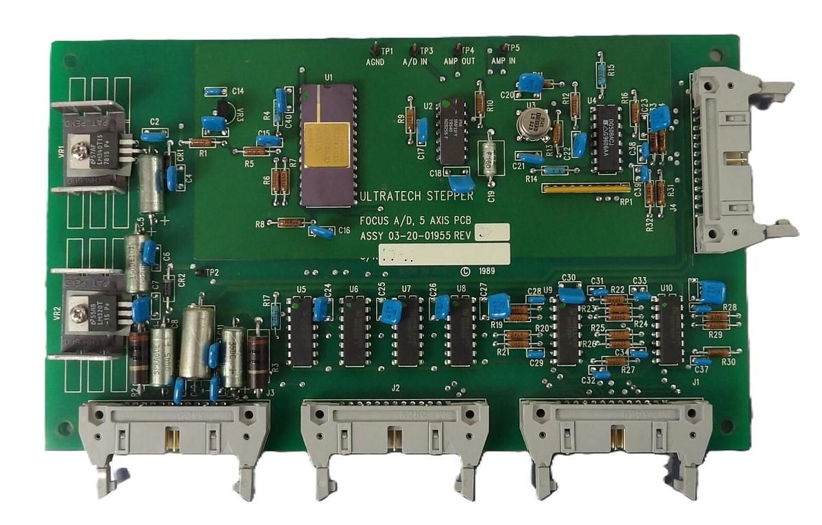 Used Ultratech Stepper 03-20-01955 5 Axis Focus A/D Board PCB Working Surplus