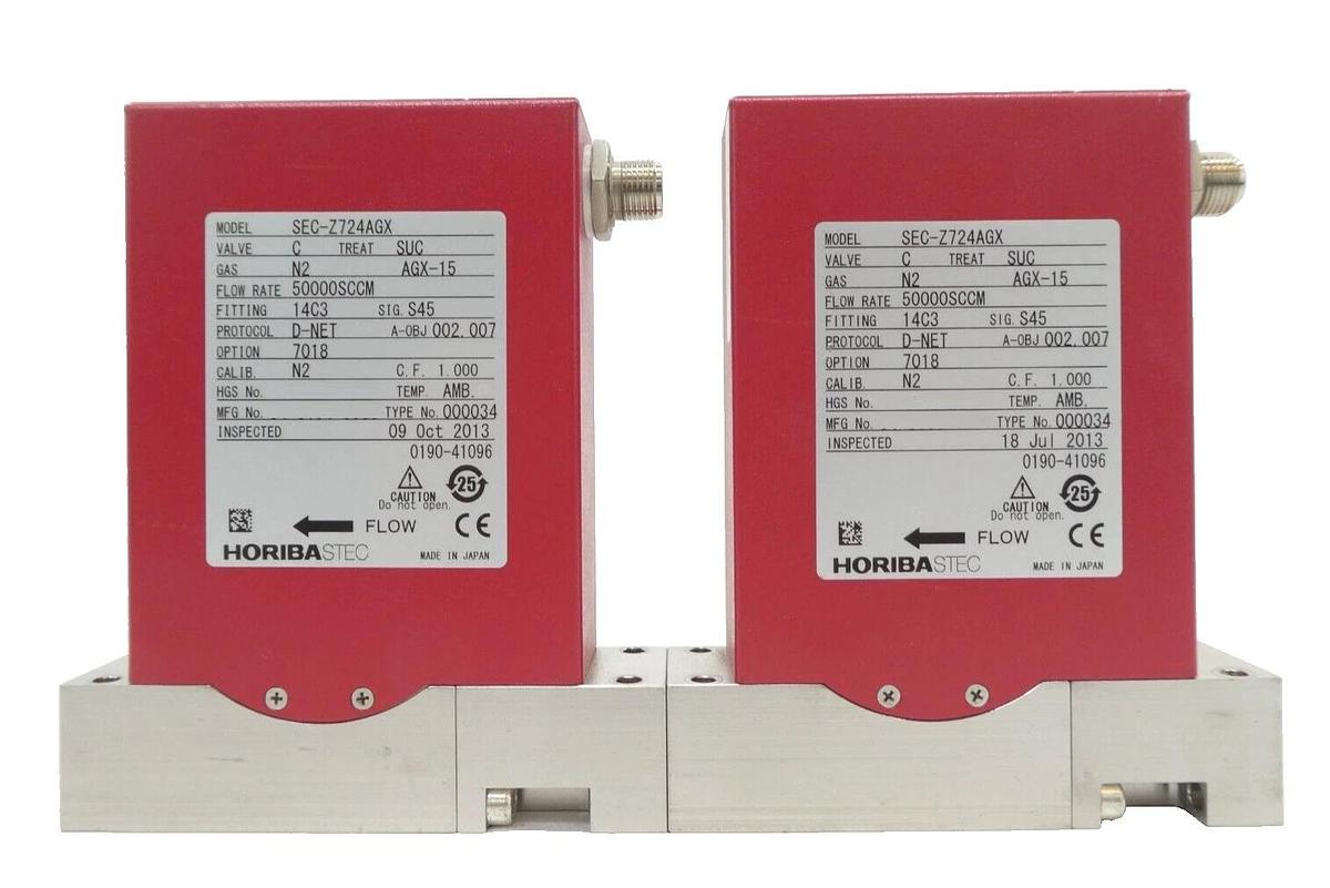 Used Horiba STEC Z700 Mass Flow Controller MFC SEC-Z724AGX SEC-Z714AGX Lot of 8 Spare