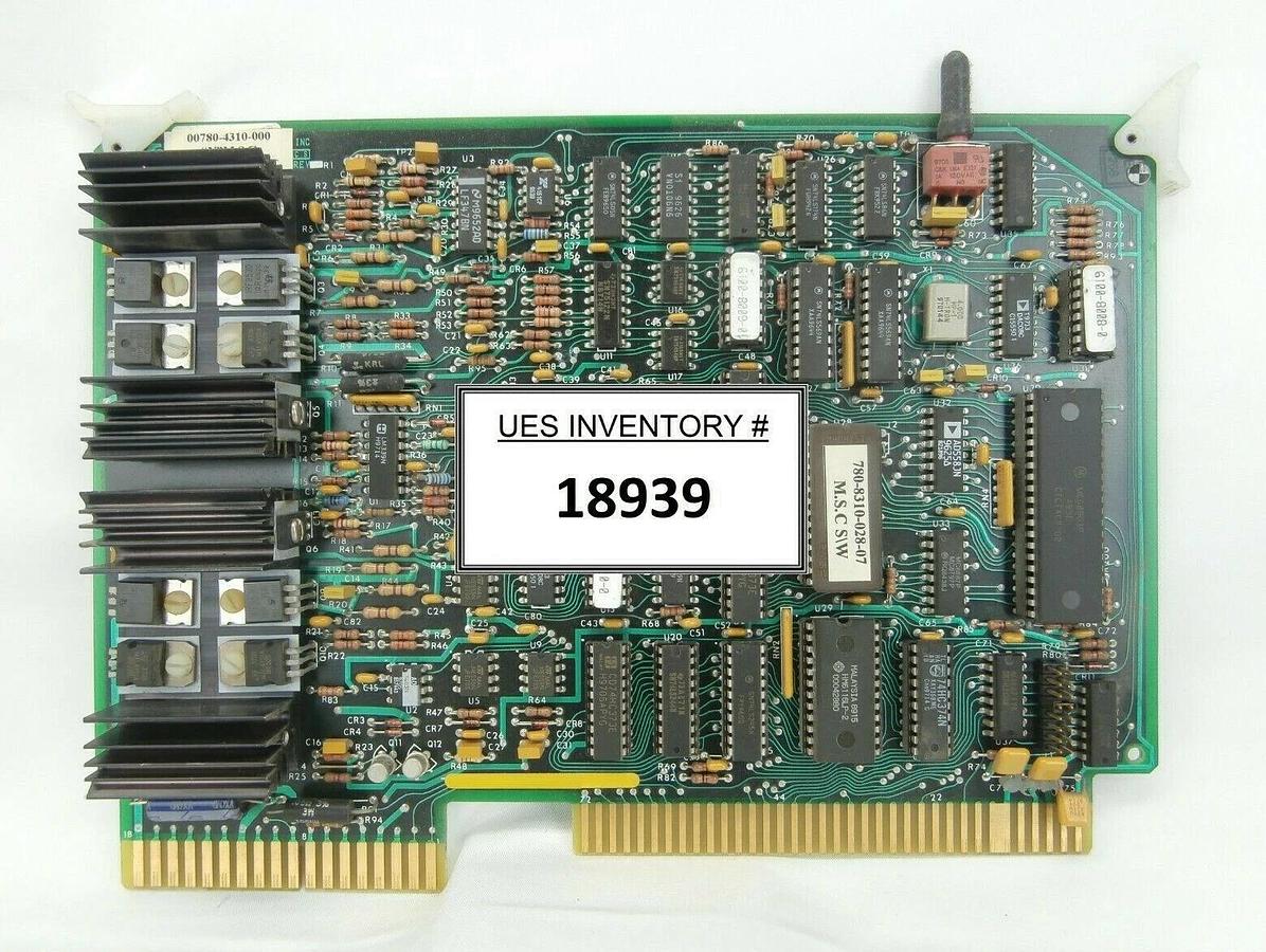 Used Kulicke & Soffa 00780-4310-000 Y MSC S/W PCB Card 06100-4311-001-01 Working