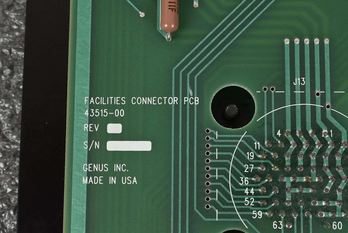 Used Genus 43515-00 PCB Facilities Connector