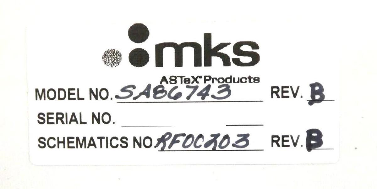 Used MKS Instruments SA86743 Ozone Monitor Module System ASTeX Working Surplus