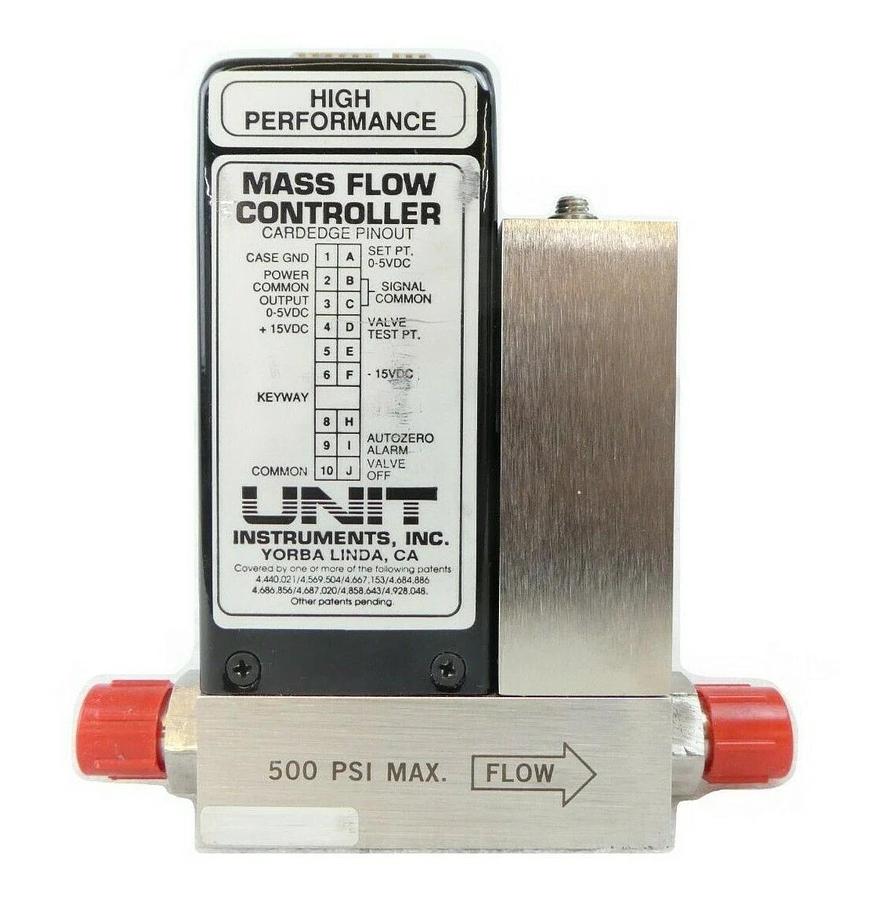Used UNIT Instruments UFC-1100 Mass Flow Controller MFC 2 SLM N2 AMAT Working Surplus