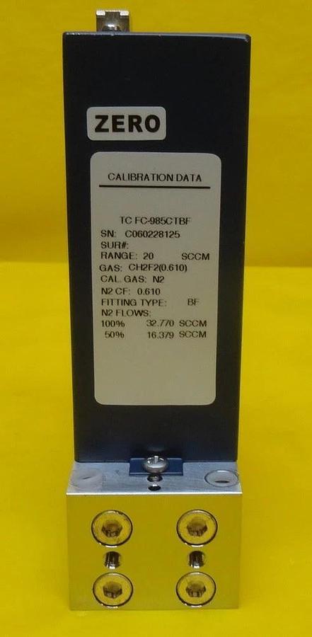 Used Aera TC FC-985CT-BF Mass Flow Controller MFC FC-985C 20 SCCM CH2F2(0.610) Used