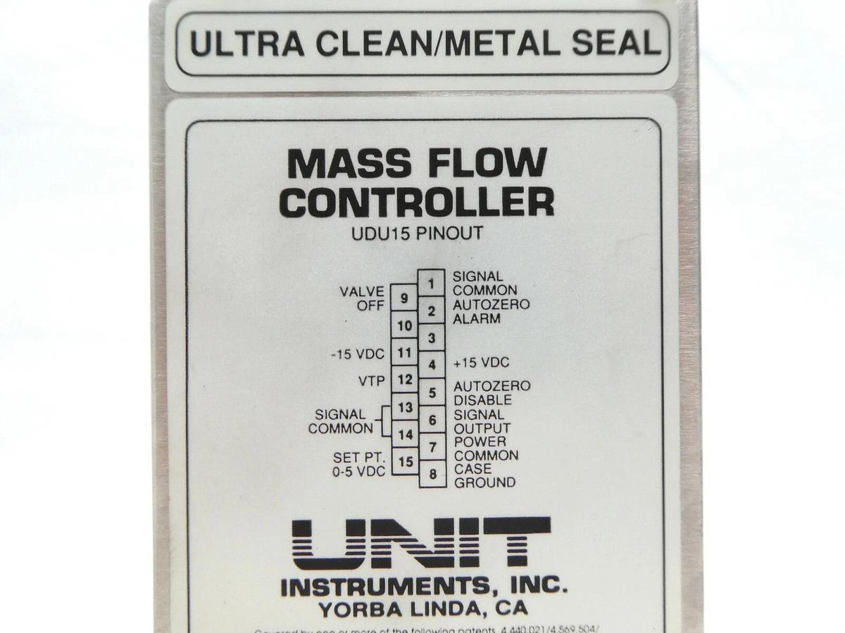Used UNIT Instruments UFC-8160 Mass Flow Controller MFC 1 SLM O2 Working Spare