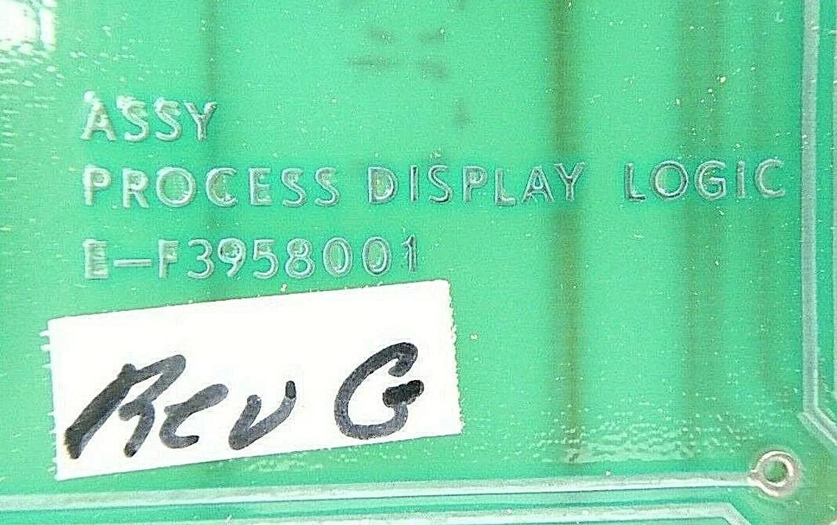 Used Varian Semiconductor VSEA E-F3958001 Process Display Logic PCB Rev. G Working