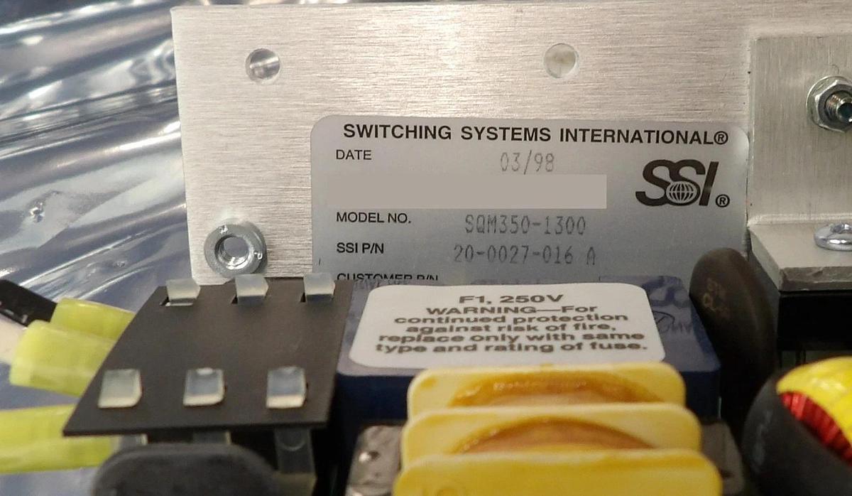 Used SSI Switching Systems International 20-0027-016 A Power Supply Working Surplus