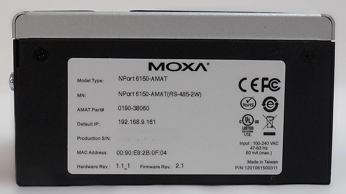 Used Moxa NPort 6150-AMAT Secure Device Server AMAT Reseller Lot of 4 New Surplus