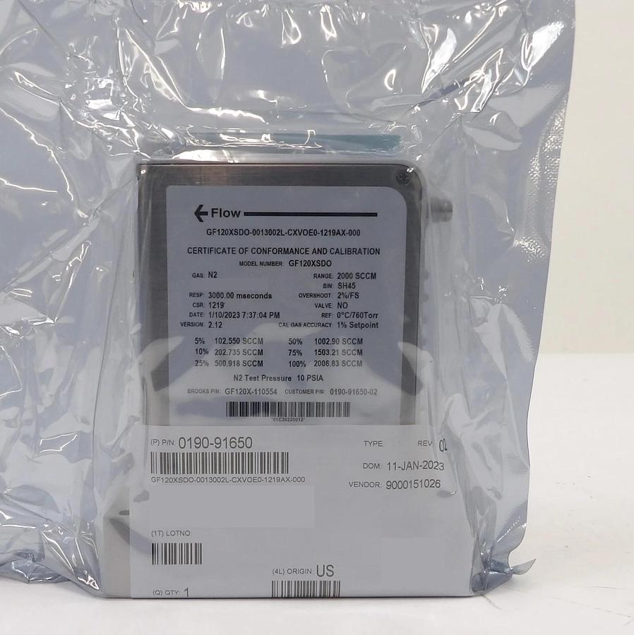 Brooks Instrument GF120X-110554 Mass Flow Controller 0190-91650 Lot of 2 New