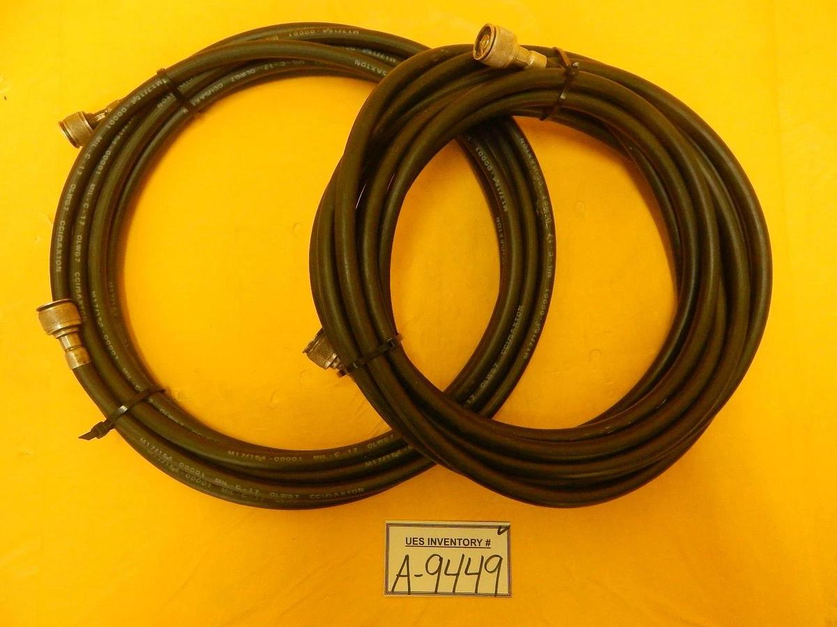 Used AMAT Applied Materials Centura RF Cable Set of 2 23 Foot 7 Meters Used Working
