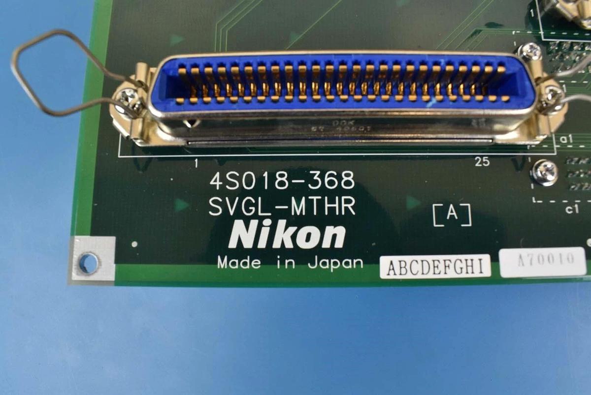Used Nikon 4S018-368 PCB SVGL-MTHR Backplane