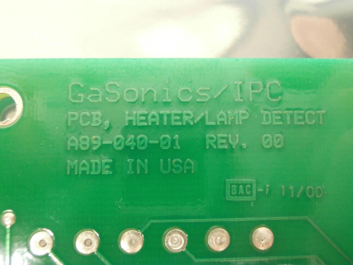 Used GaSonics/IPC A90-040-01 Heater/Lamp Detect Board PCB Used Working