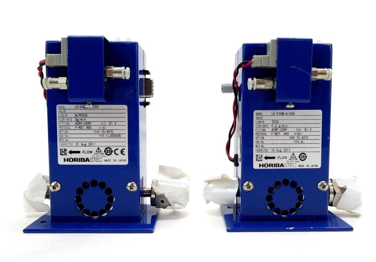 Used Horiba STEC LF-F Liquid Mass Flow Meter LF-F40M LF-F30M Reseller Lot of 2 Spare