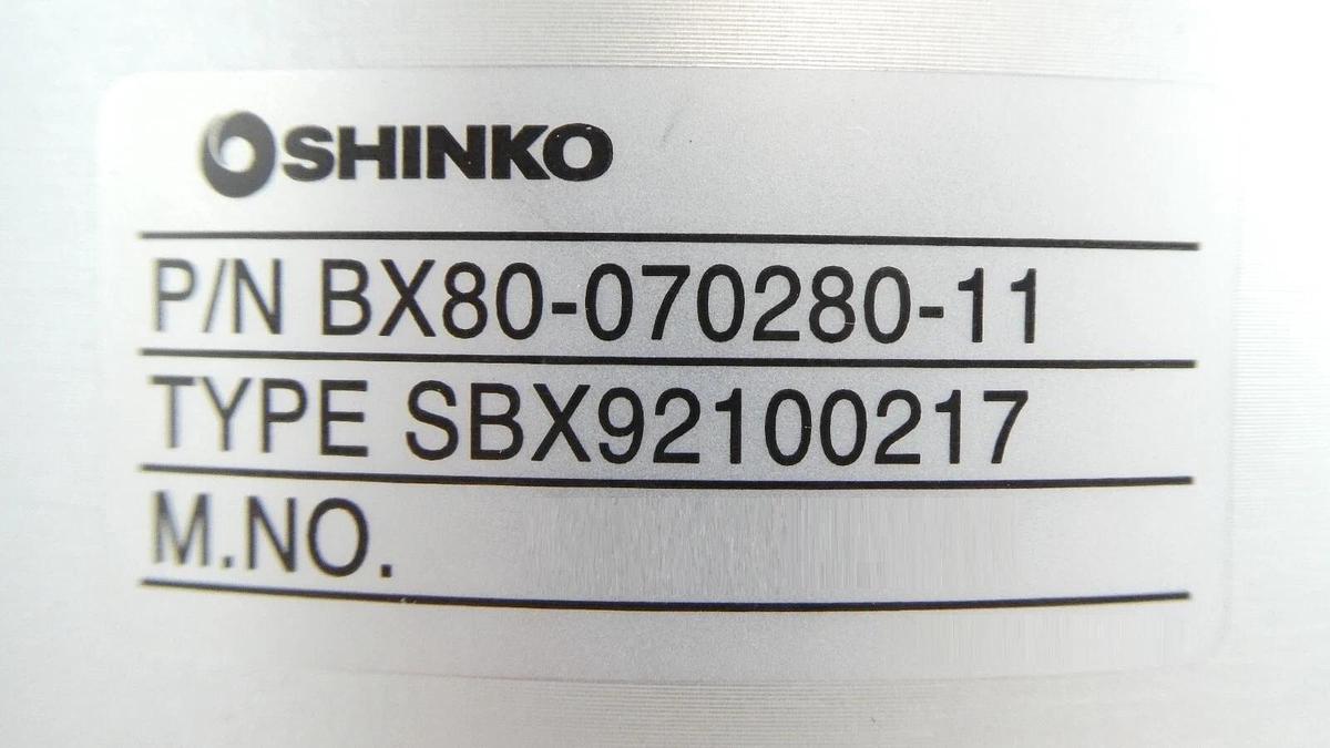 Used Shinko BX80-070280-11 Wafer Handling Transfer Robot SBX92100217 Surplus