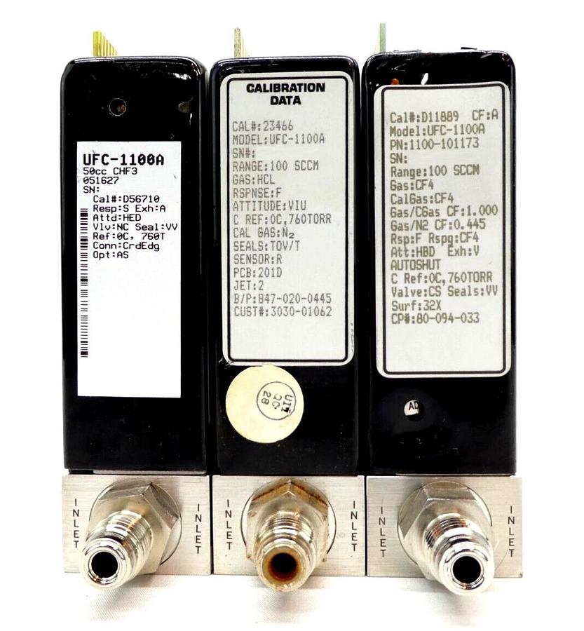 Used UNIT Instruments UFC-1100A Mass Flow Controller MFC N2 CHF3 HCl CF4 Untested