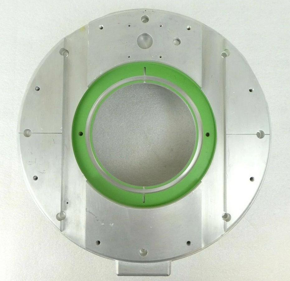 Used Varian Ion Implant Systems F9754001 Source Bushing Flange Assembly Cleaned Spare