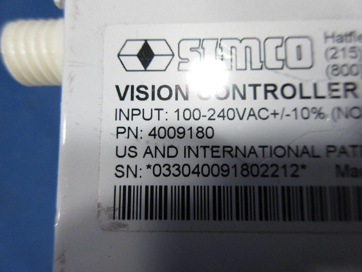 Used Simco 4009180 Vision Controller Ionizer Richmond 30” & 12” Emitters Used Working