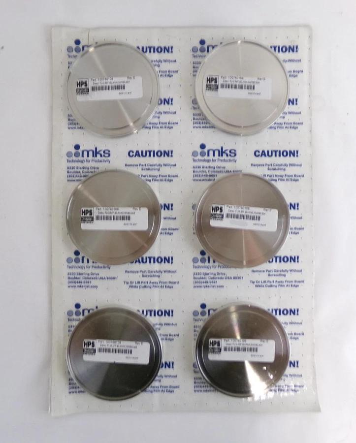 MKS Instruments 100760108 NW80 Vacuum Blank Off HPS 60-00044-00 Lot of 18 New