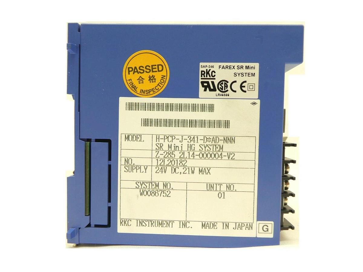 Used RKC FAREX SR Mini System 2L14-000004-V2 H-PCP-J-341-D*AD-NNN H-TIO-J-F501-8*NN