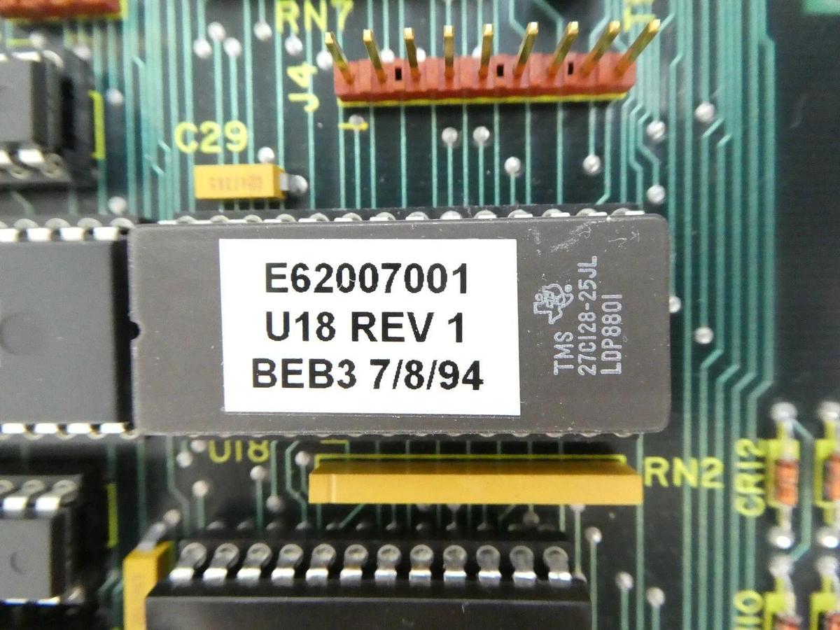 Used Varian D-109057001 Dose Processor Display/Control PCB Card E62007001 Working