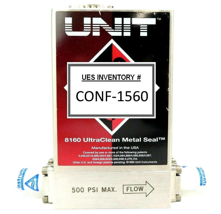 Refurbished UNIT Instruments UFC-8160 Mass Flow Controller MFC 3 SLM N2 8160 Refurbished