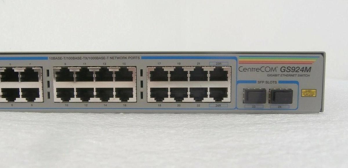 Used Allied Telesis CentreCOM GS924M GS900M Copper Series Advantest T2000 Working