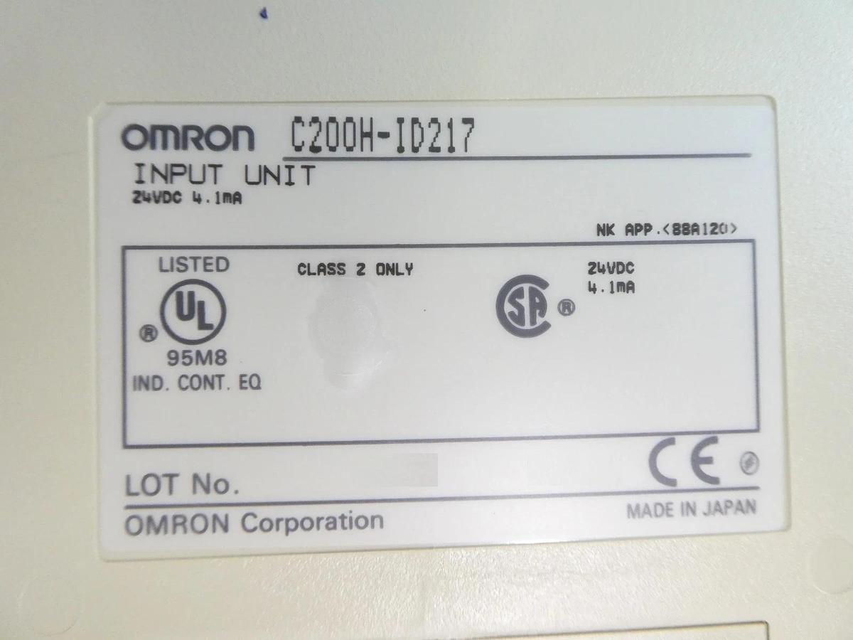 Used Omron Sysmac C200HS Programmable Logic Controller PLC Working Surplus