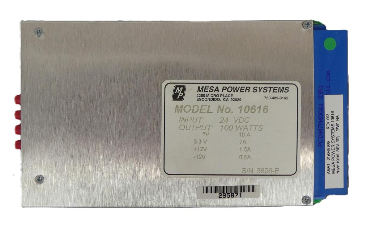 Used Mesa Power Systems 10616 Power Supply 100W PCB AMAT 0190-07906 Working Spare