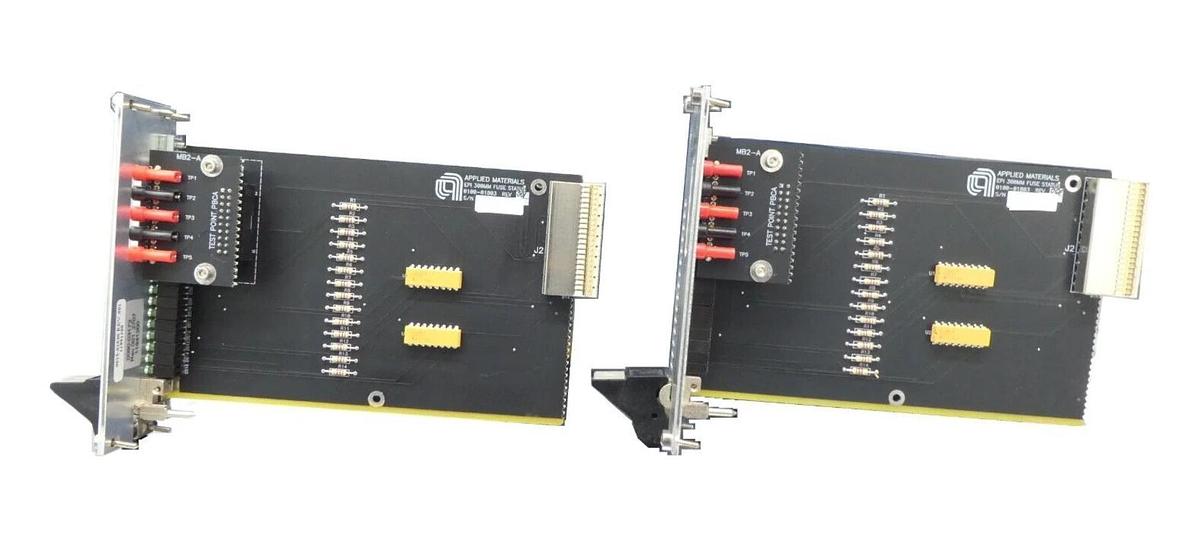 Used AMAT Applied Materials 0100-01803 Fuse Status PCB Card 0090-03172 Lot of 2 Spare
