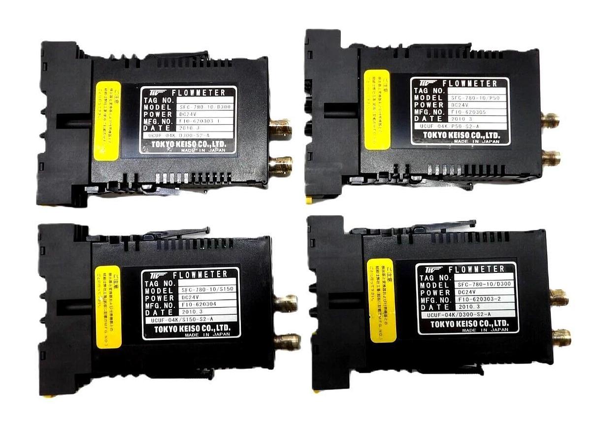 Used Tokyo Keiso SFC-780-10/D300 Ultrasonic Flowmeter Reseller Lot of 4 Working
