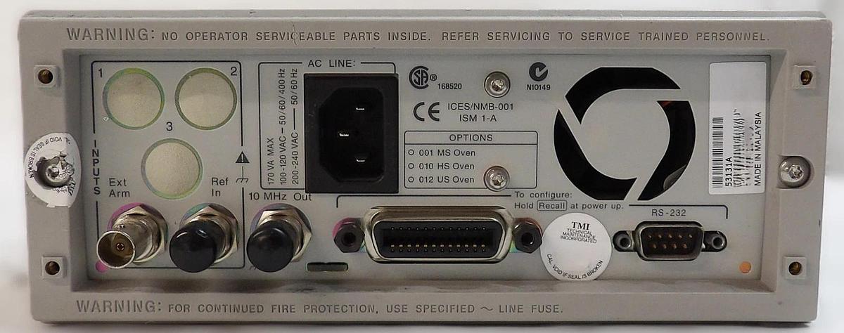 Used Agilent Technologies 53131A 225 MHz Universal Frequency Counter Spare Surplus