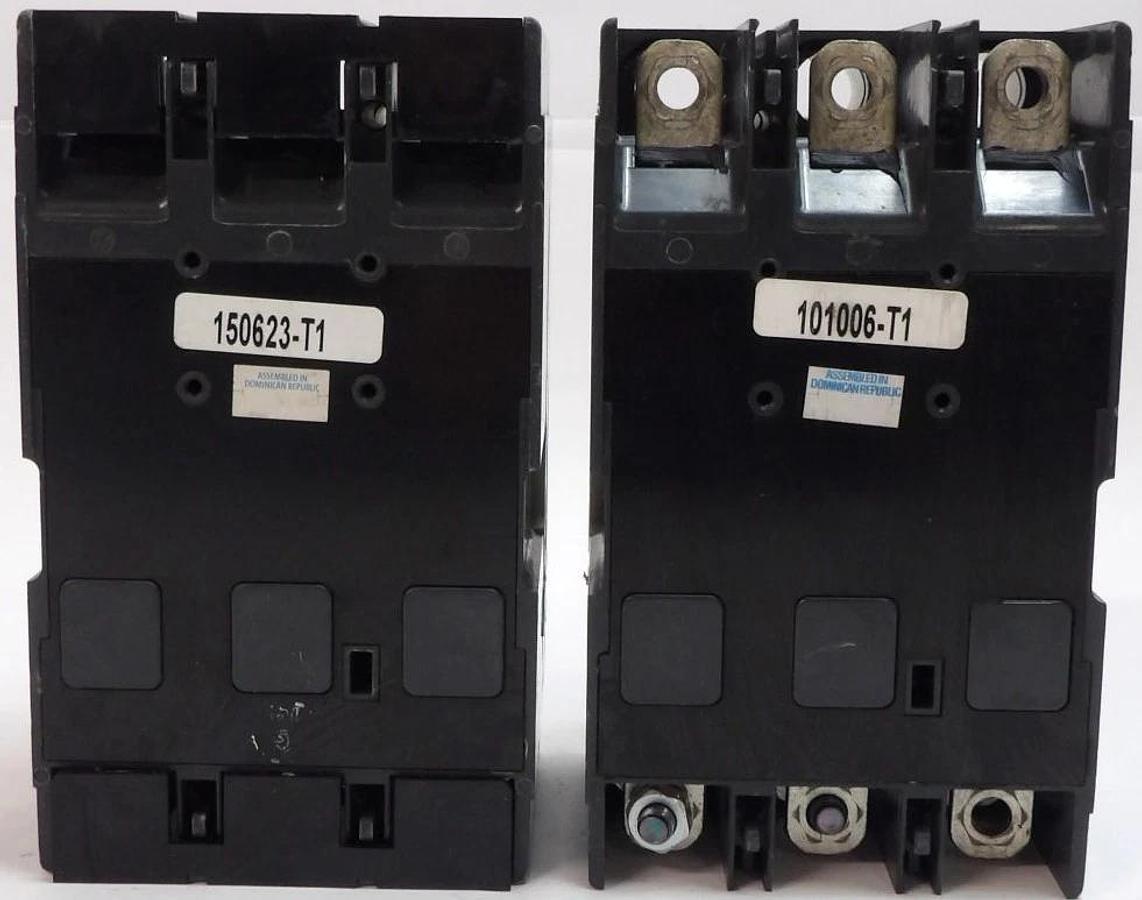 Used Eaton JGE3250NN 3 Pole Circuit Breaker J250E Lot of 2 Working