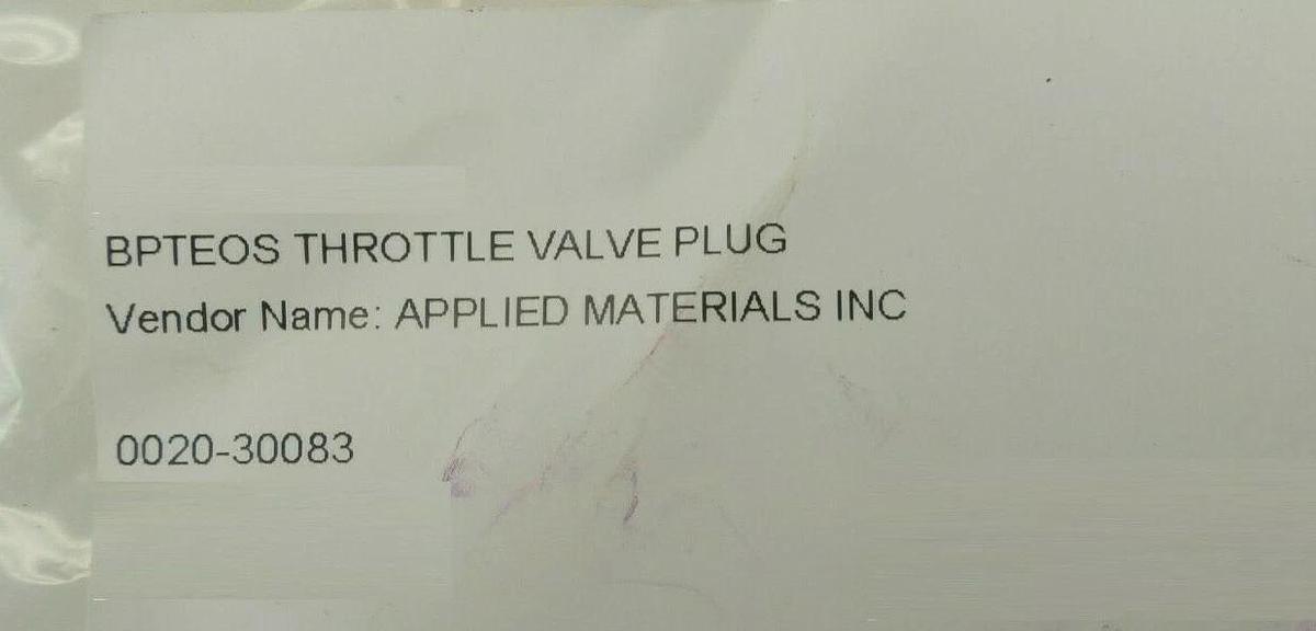 AMAT Applied Materials 0020-30083 BPTEOS Throttle Valve Plug New Surplus