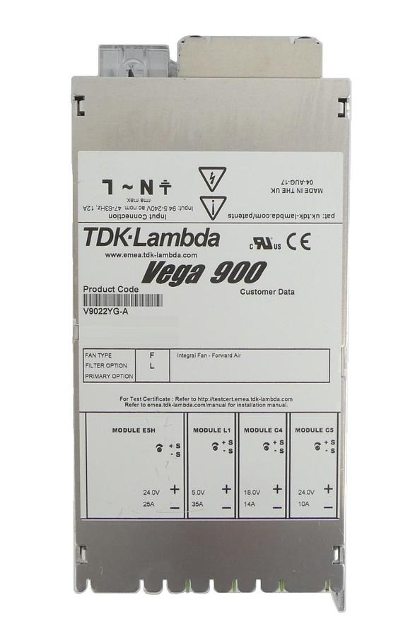 Used TDK-Lambda V9022YG-A Spectrometer Power Supply Vega 900 AB Sciex Working Surplus