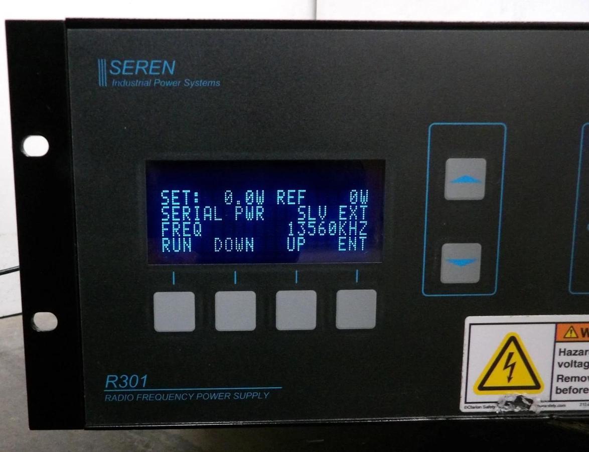 Used R301 MKII Seren 9600730025 LF RF Generator 300w @ 13.56 MHz Working Surplus