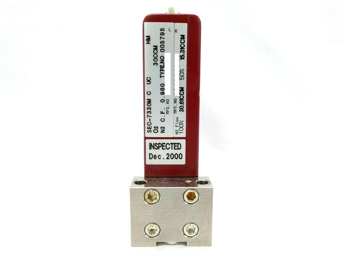 Used STEC SEC-7330M MFC Mass Flow Controller SEC-7330 30 CCM O2 Working Spare