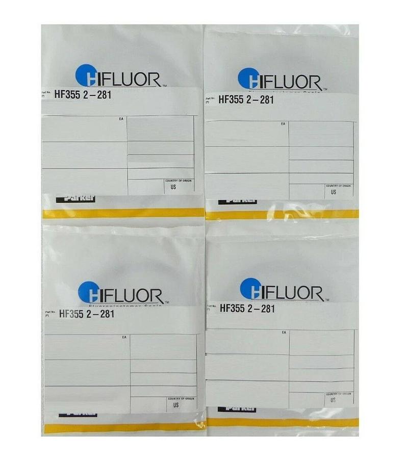 Parker Hannifin HF355 2-281 O-Ring Reseller Lot of 4 New Surplus