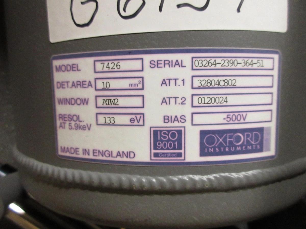 Used Oxford Instruments 7426 EDS Ray Detector w/Link ISIS PC 20607-001 Spare