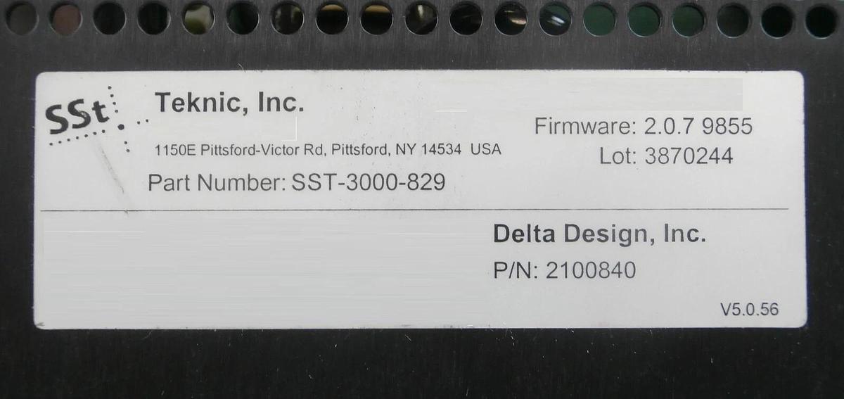 Used Teknic SST-3000-829 Servo Drive SSt-3000 Delta Design 2100840 2.0.7 9855 Working