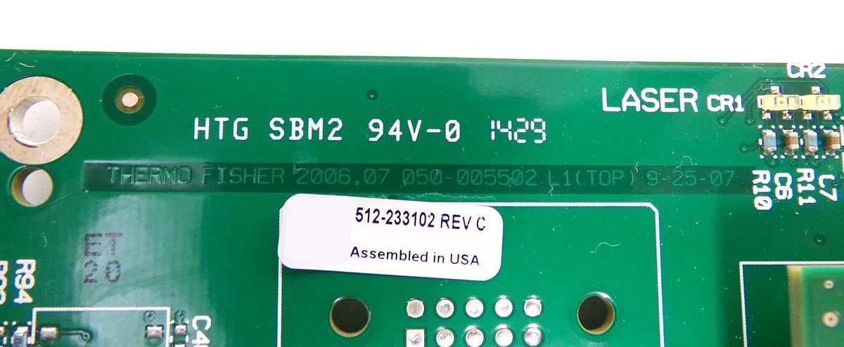 Used Thermo Fisher 512-233102 HTG SBM2 Interface Processor PCB 050-005502 Working