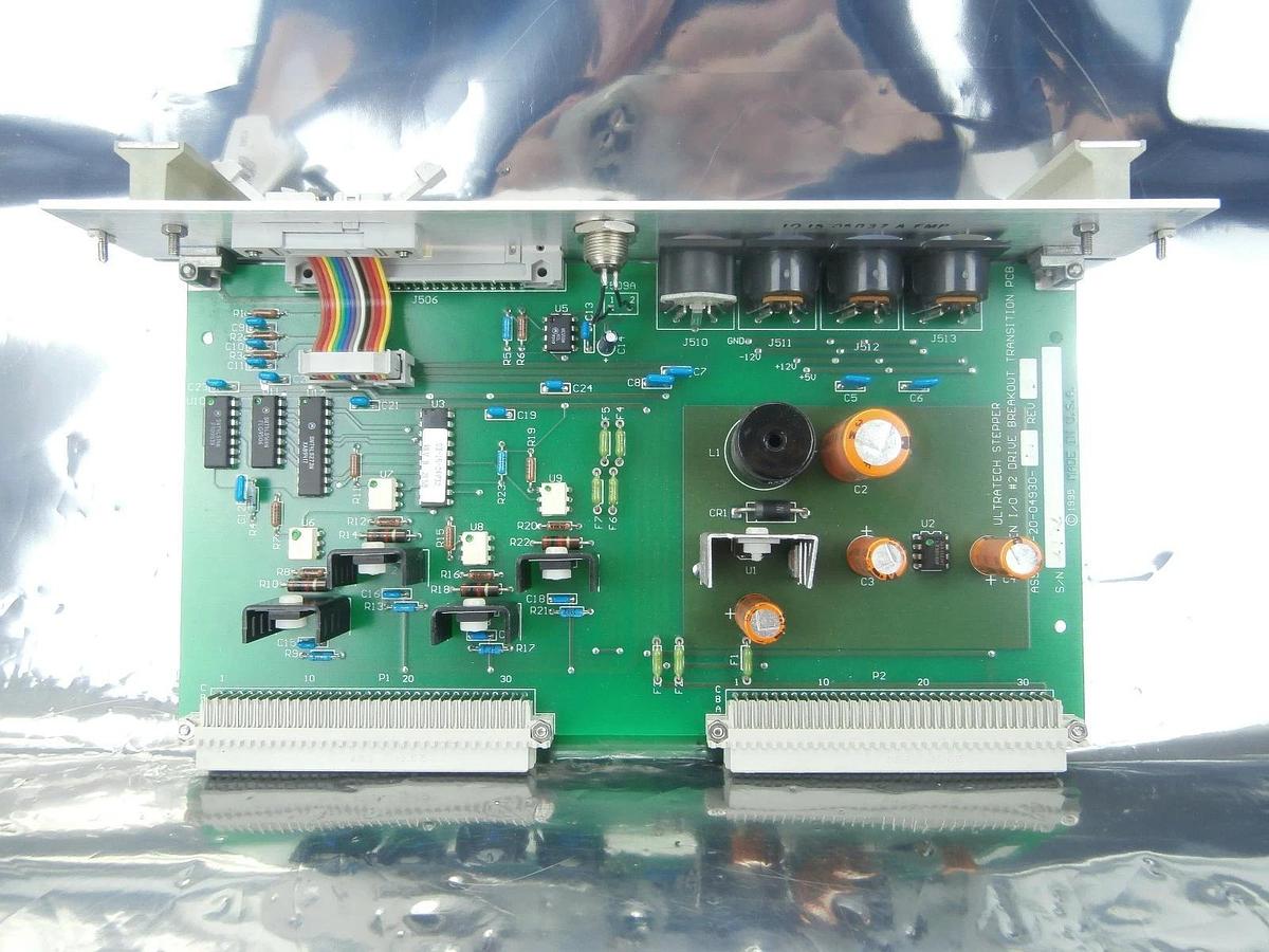 Used Ultratech Stepper 03-20-04930-01 GEN I/O #2 Drive Breakout Transition PCB Card