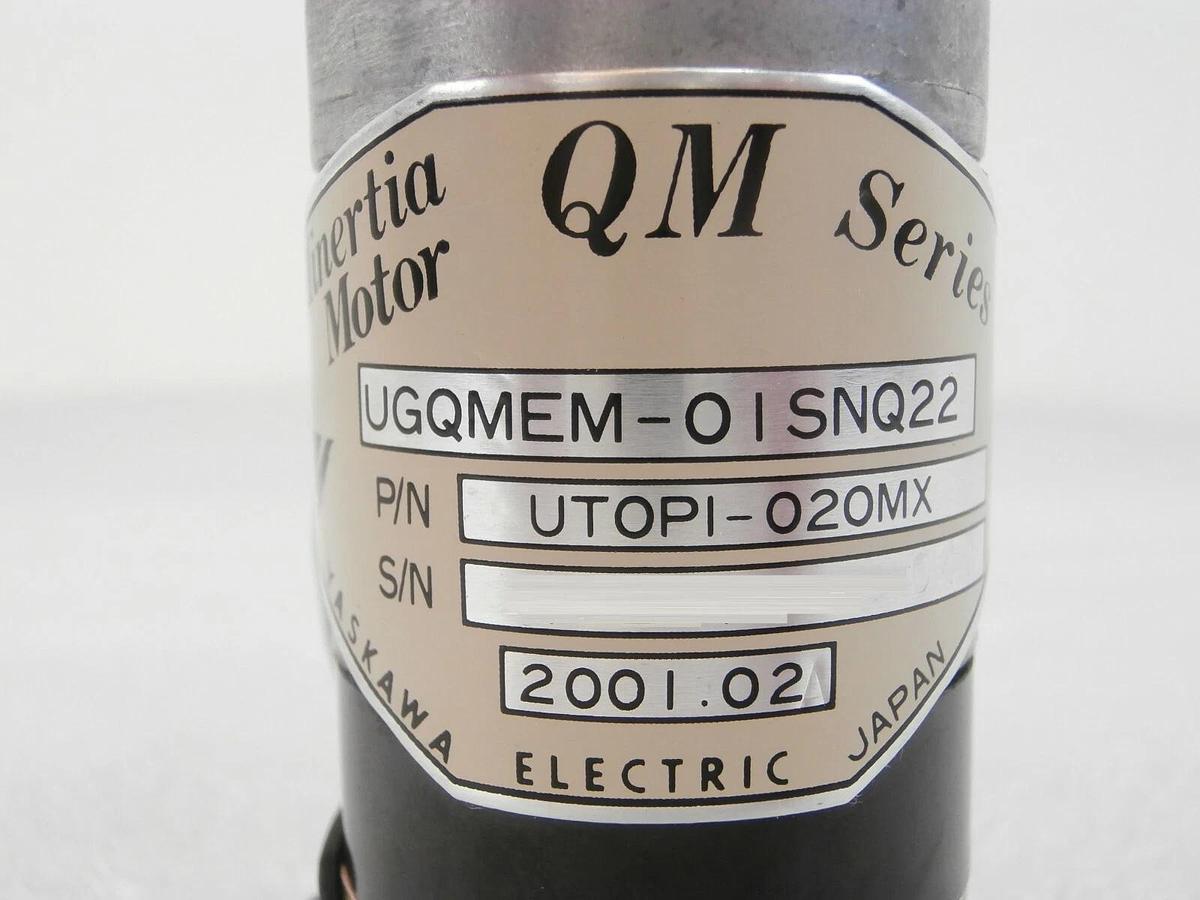 Used Yaskawa Electric UTOPI-020MX Minertia Motor UGQMEM-01SNQ22 NSR Cut Cable Spare