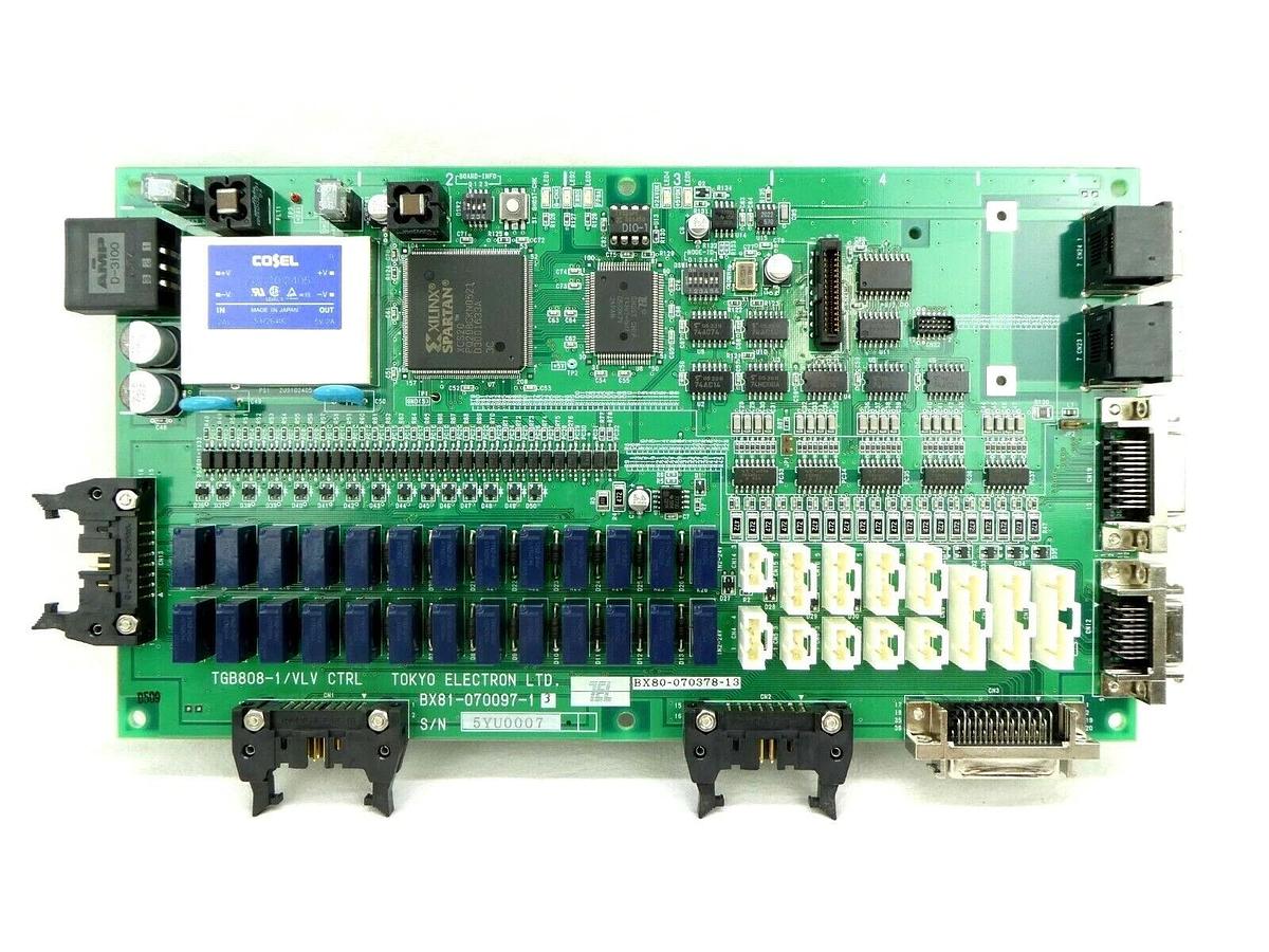 Used TEL Tokyo Electron BX81-070098-13 PCB TGB808-1/VLV CTRL Trias Working Spare