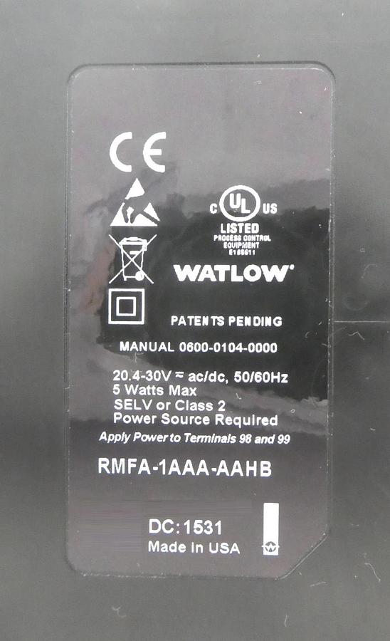 Used Watlow EZ-ZONE Temperature Controller RMLA-5AAJ-AAHJ RMFA-1AAA-AAHB RMZ4-16AA