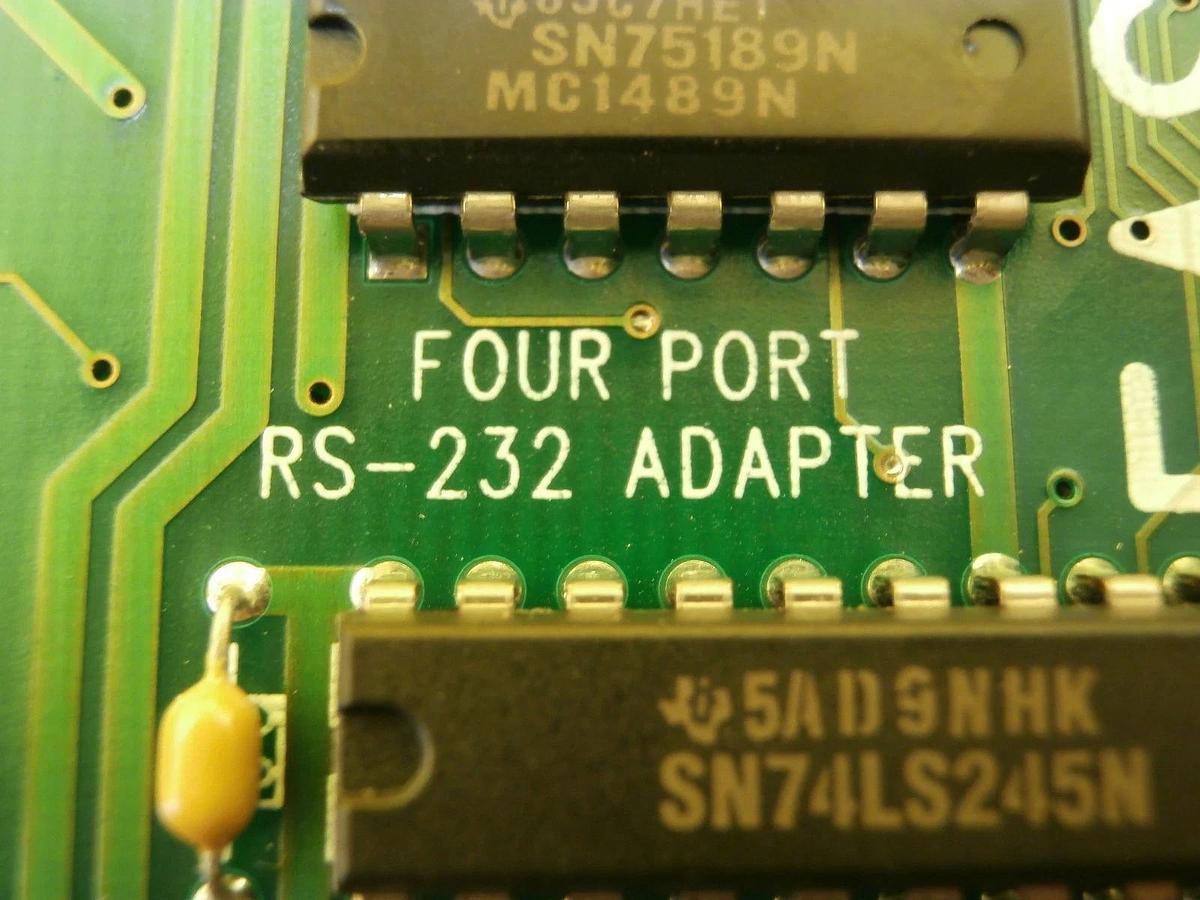 Used Commtech FASTCOM:4W Four Port RS-232 Adapter PCB Card Used Working