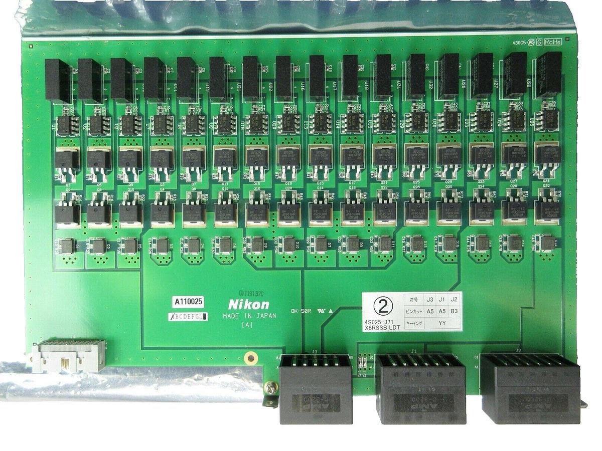 Used Nikon Precision 4S025-371 Relay Interface Board PCB X8RSSB_LDT NSR Working