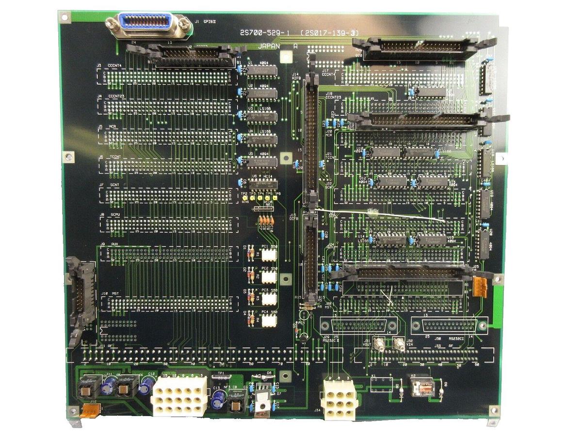 Used Nikon Precision 2S700-529-1 GPIBII Backplane Board PCB 2S017-139-3 NSR Working