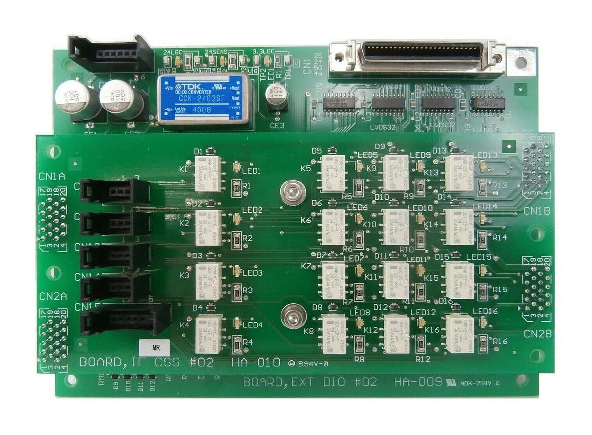 Used TEL Tokyo Electron HA-009 EXT DIO #02 PCB Assembly HA-010 IF CSS Lithius Working