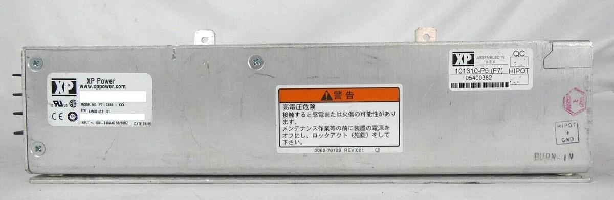 Used XP Power EMOD 412 Power Supply Assembly F7-C6B6-XXX Working Surplus
