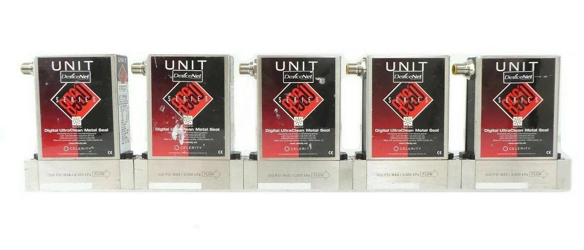 Used Celerity UFC-8565C Mass Flow Controller UNIT Lot of 5 AMAT 0190-16333 Surplus